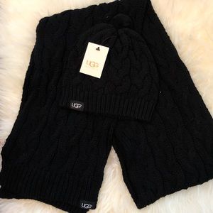 UGG Sweater Scarf and Hat- NWT